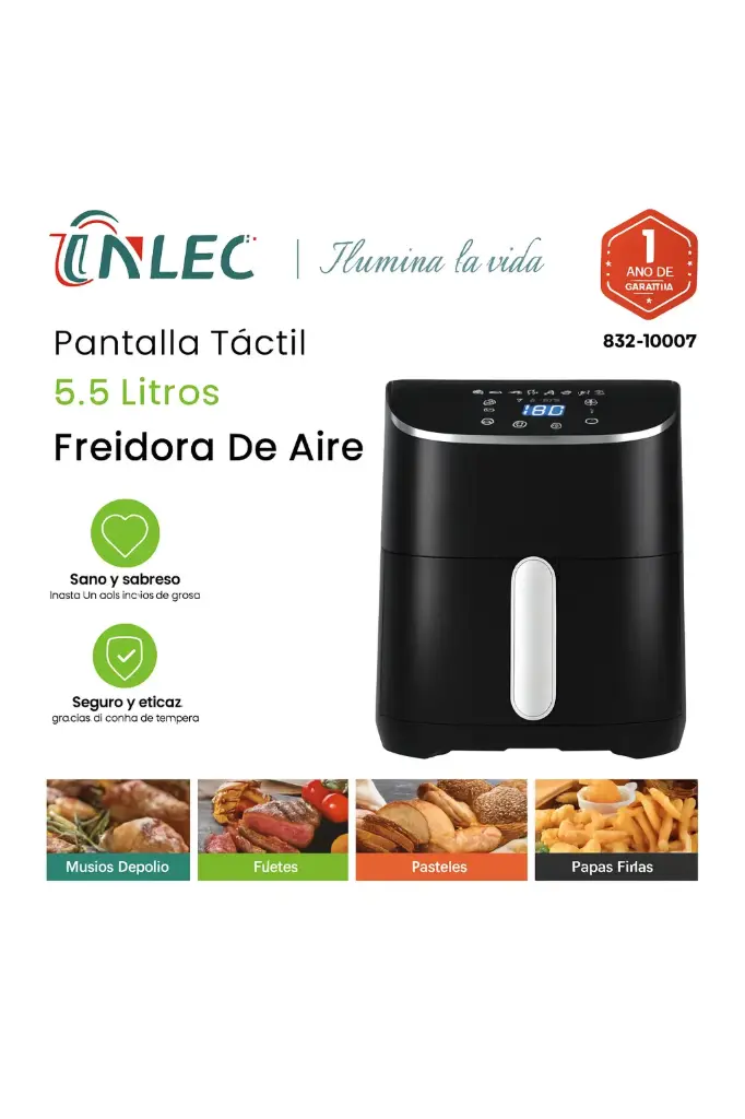 Freidora de Aire 5.5 litros 