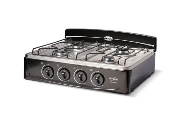 ESTUFA DE MESA 4HORNILLA DURAGAS FLORENTINA, SIN TAPA