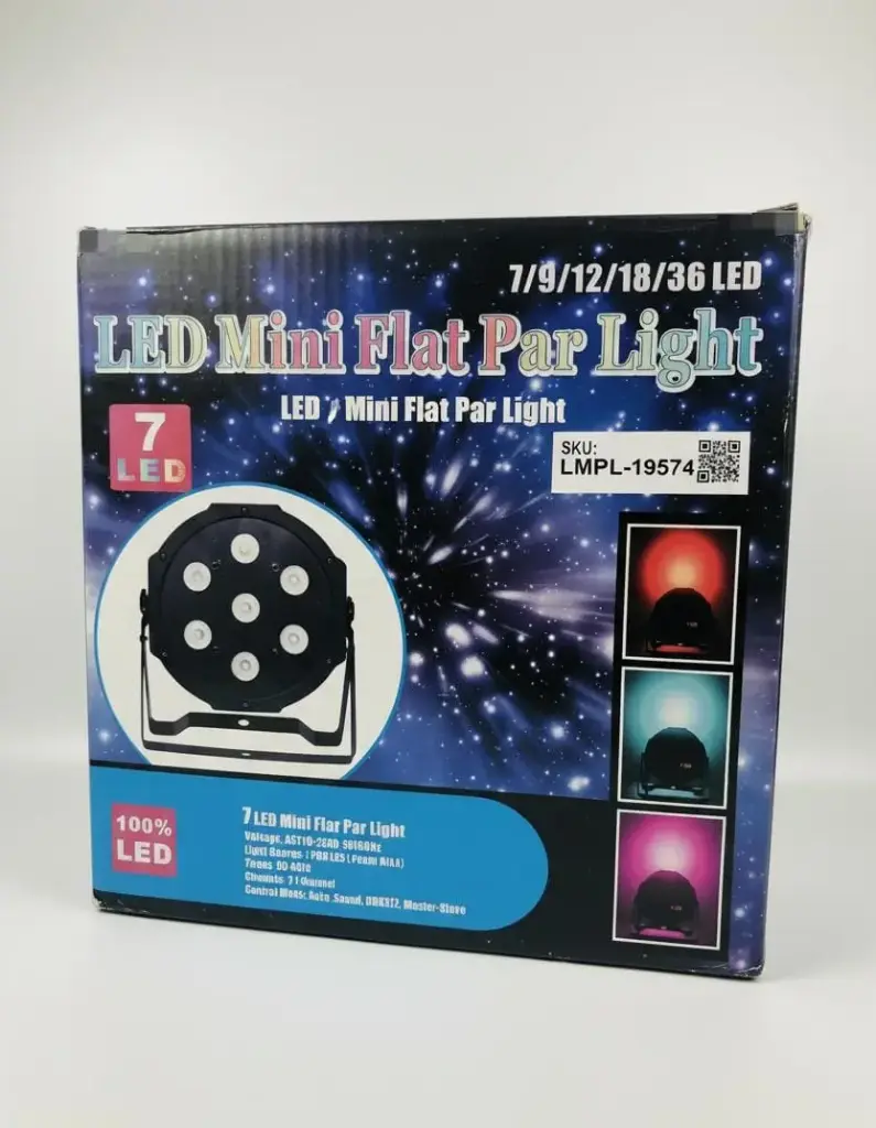 LUZ DE DISCOTECA MULTICOLOR LEDMINIFLATPARLIGHT